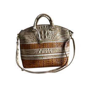 Brahmin Arno Vineyard Muslin Tri Textured Embossed Handbag